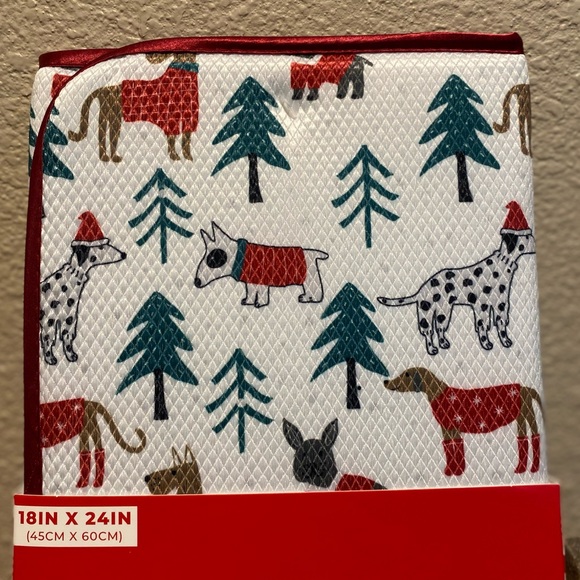 Christmas Dogs Dish Drying Mat, Dog Themed Dish Drying Mat, Christmas Decor - Picture 5 of 11